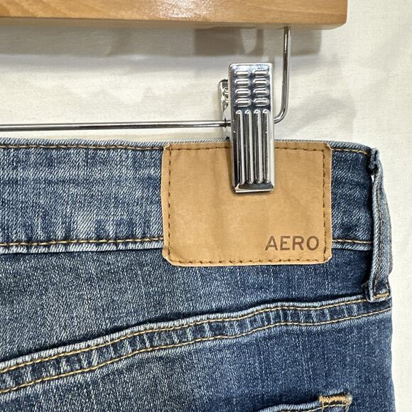 Aeropostale Jeans Men’s 30x32 Slim Straight Mid Rise Medium Wash Denim - Picture 9 of 12